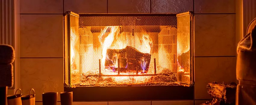 Mendota Hearth Landscape Fireplace Installation in West Palm Beach, Florida